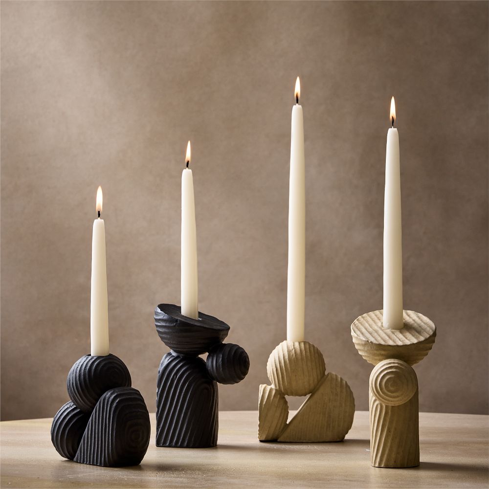 Asher Taper Holders - Modern Candle Style | West Elm UK